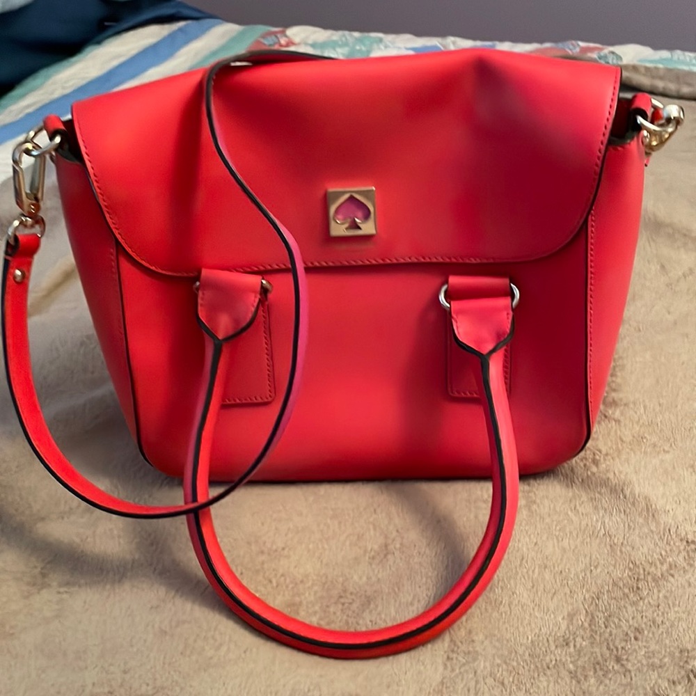 Pink and orange Kate Spade purse